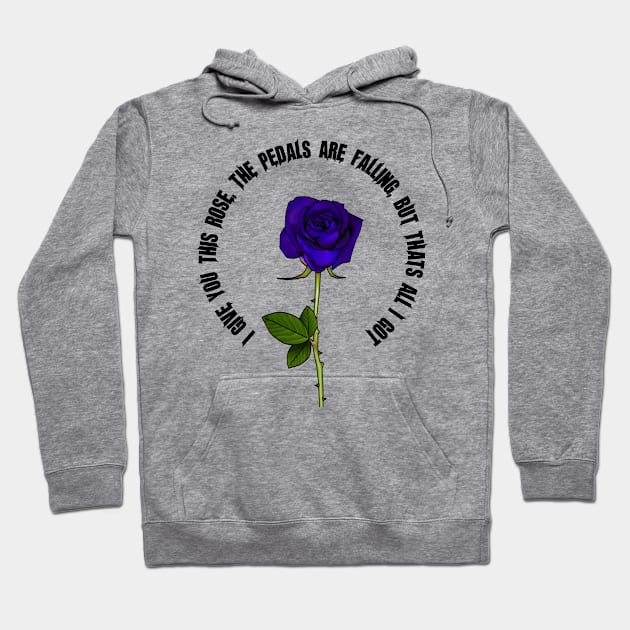 Roses Purple, white Hoodie by SpaceCityRecords